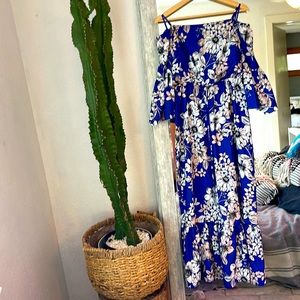 Eliza J off the shoulder dress